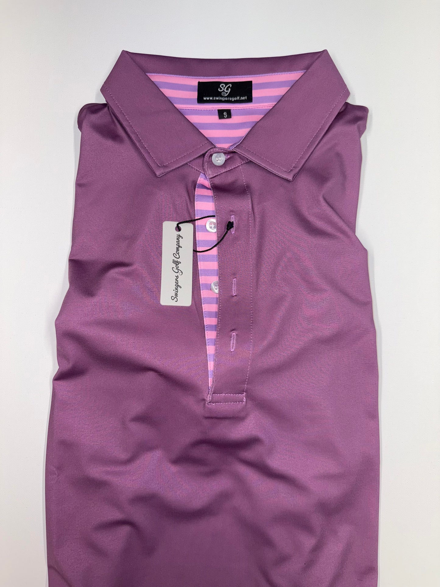SWINGERS Golf Plum Solid Polo