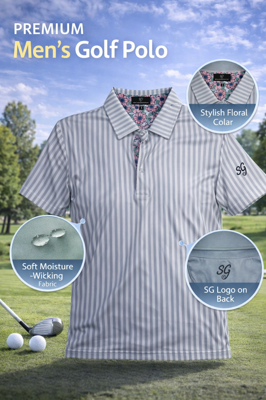 SWINGERS Golf Co Classic Stripe Polo